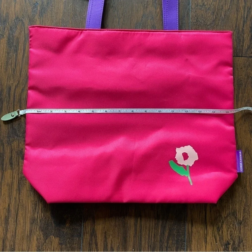 Clinique x Donald Robertson Limited Edition Tote and Makeup Bag Floral
